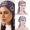 Traditional Turban For Women Hijab For Women Hair Wrap Street Dance Head Wrap For Women Hijab Caps Floral Chemo Beanies