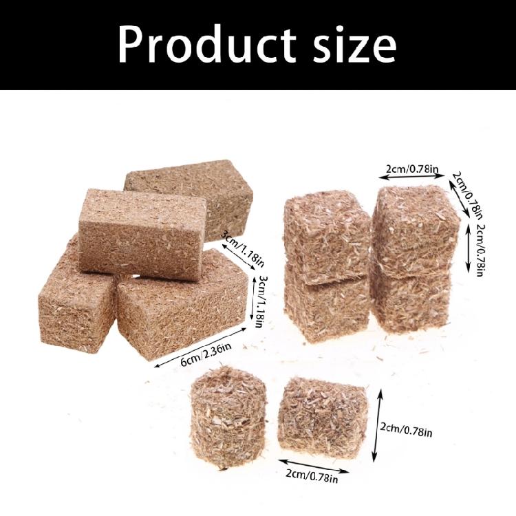 Wood Miniature Hays Bales for Creative Doll House Display Farm Theme Decoration Kids Craft Project Setting Accessories
