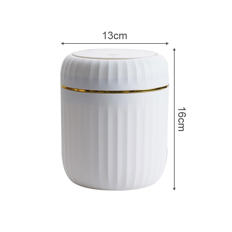 Mini Desktop Trash Can Plastic Garbage Bin With Lid Desk Storage Box Coffee Table Office Study Odor-Resistant Home Supplies