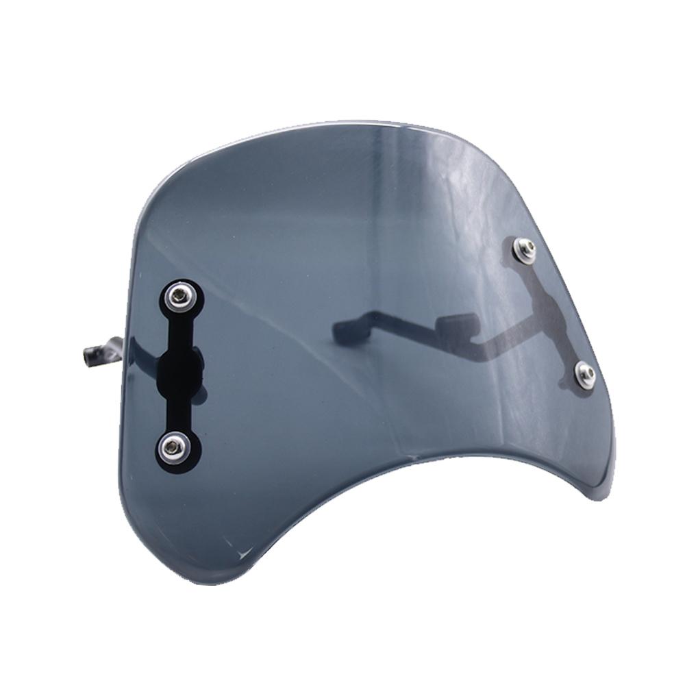 For Benelli Leoncino 500 Leoncino500 Front Fairing Accessories Motorcycle Windshield Windscreen With Brackets Wind Deflector