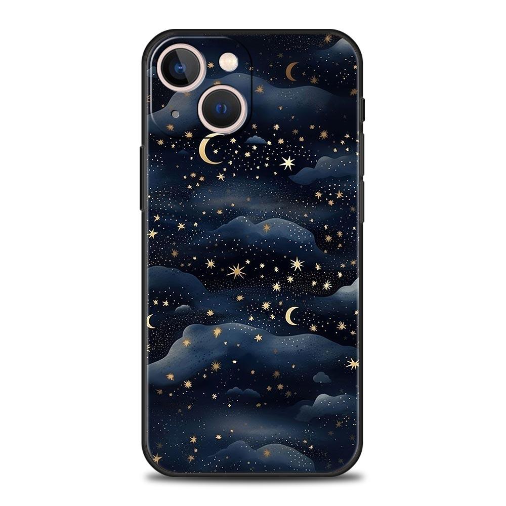 

Fashion Starry Sky Stars Phone Case Cover for iPhone 17 16 15 14 13 12 11 Pro Max 17 Air Plus Shockproof Soft TPU Shell Fundas iPhone 14