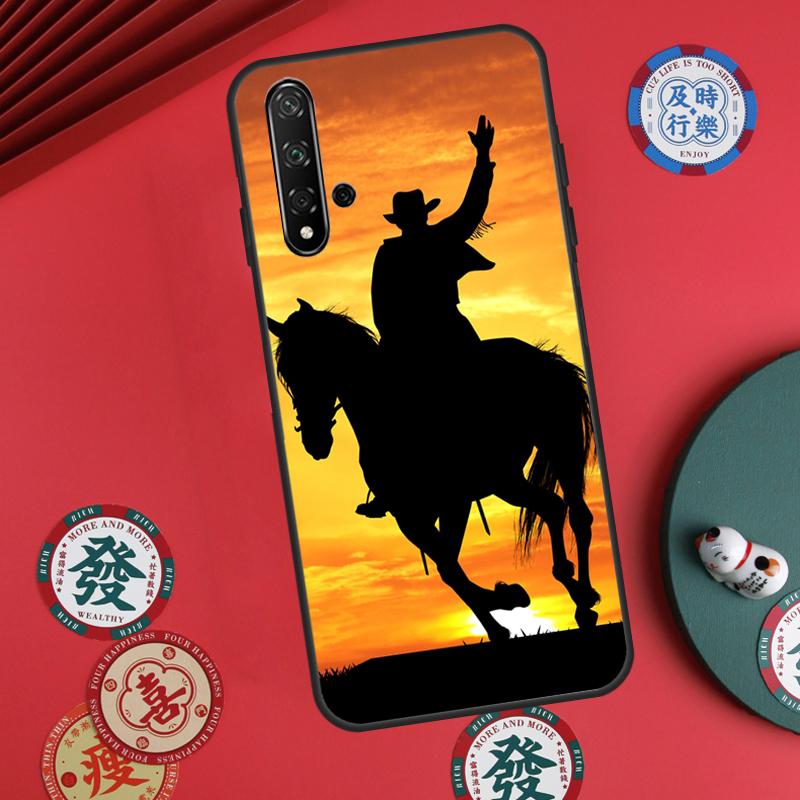 Rodeo Cowboy Lasso Horses For Huawei Nova Y73 Y72 Y61 Y91 Y90 Y70 Y60 12s 12i 11i 8i 9 10 SE P60 Pro P30 P40 Lite Case