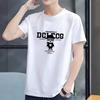 Summer models loose short-sleeved T-shirt men's fashion tops round neck casual T-shirt cartoon printing