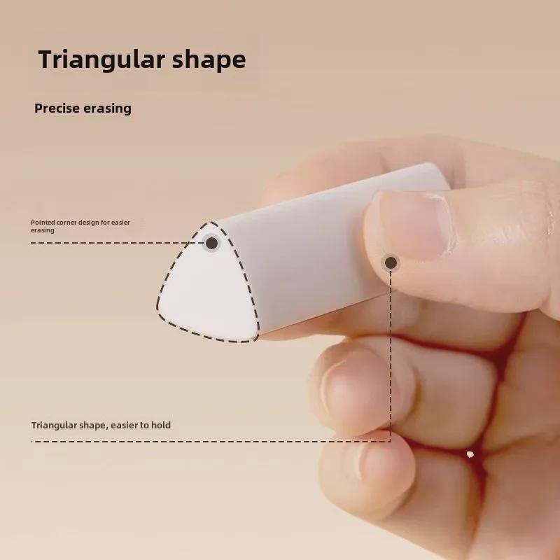 Haoli Triangular Eraser: Cleanly Erases Without Paper Damage; Perfect for Primary School Students Using HB Pencils.
