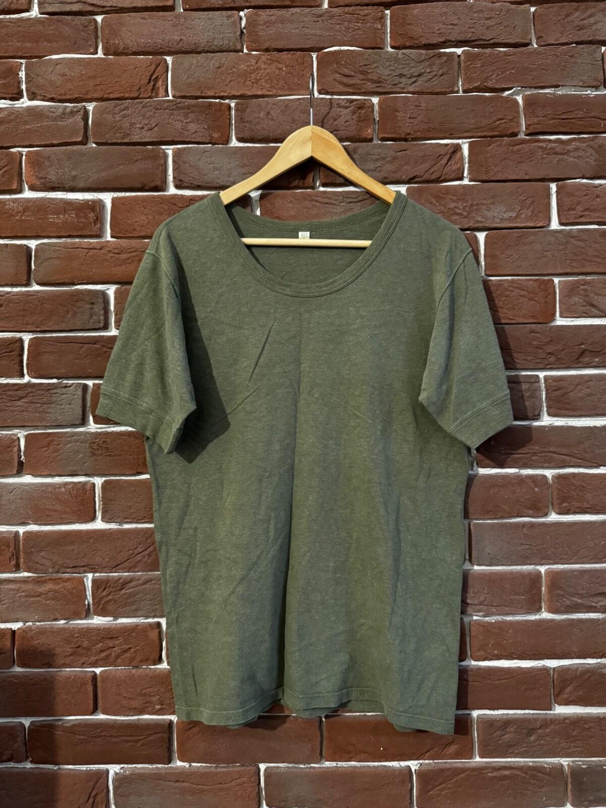 70s Vintage Rare Colour Military Green Blank Tshirt Rare Unisex T-Shirt L