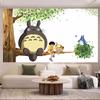 Hayao Miyazaki Totoro Background Cloth Ins Hanging Cloth Anime Hanging Paint Wall Bedhead Tapestry Room Dormitory Wall Cloth