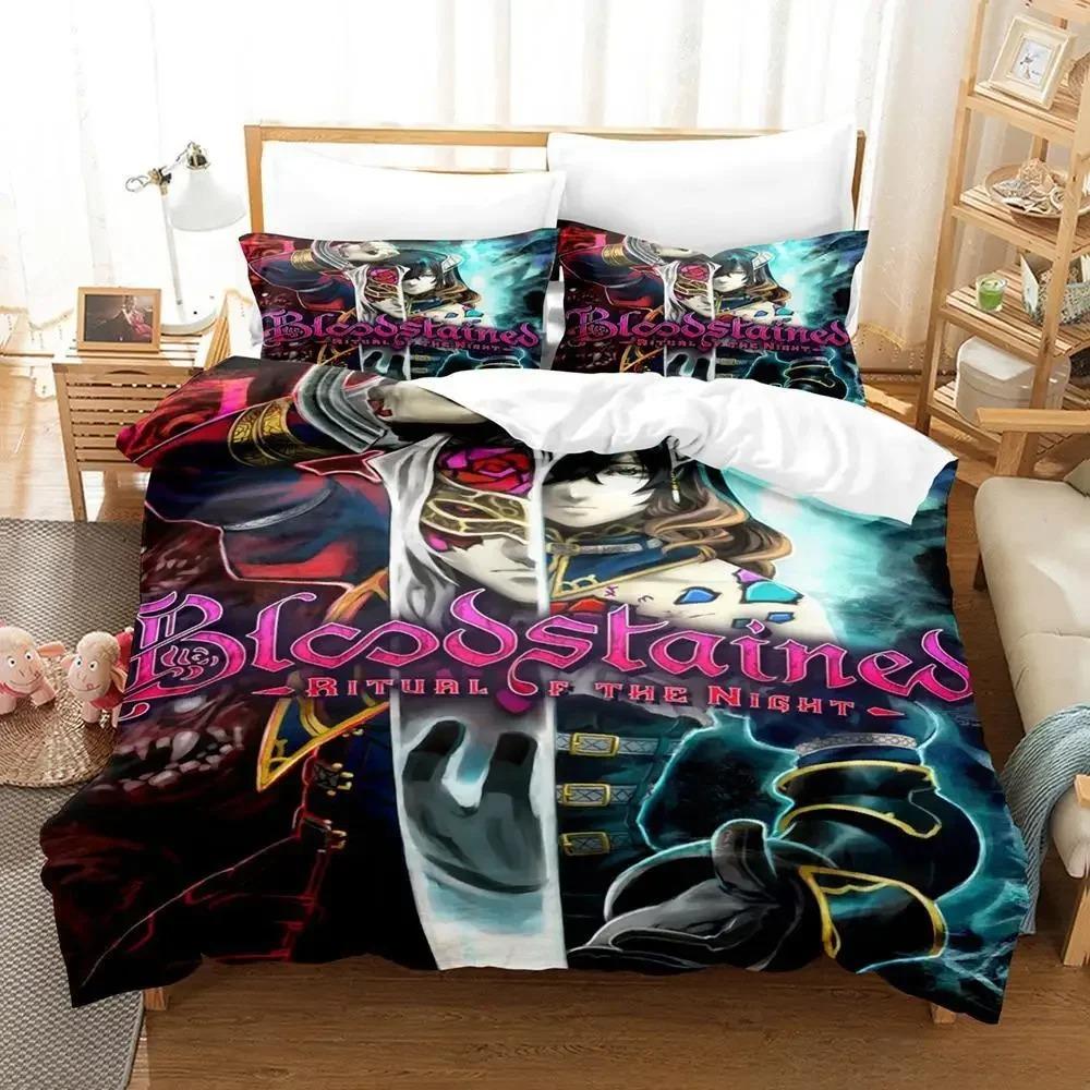 Game BLOODSTAINED RITUAL OF THE NIGHT Bedding Set Single Twin Full Queen King Size Bed Set Adult Kid Bedroom Duvet cover Sets Tool