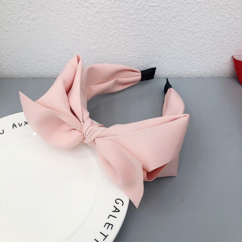 2022 European & American Bow Headband: Wide-Brimmed Korean Fashion Hair Clip for Women