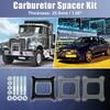 1 Set Carb Spacers for Chevy for Ford 350 SBC BBC BB 4BBL 1" Tall Open Phenolic Carburetor Spacer with Gasket Screws Kit