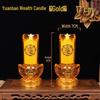 LED Electric Candle Light - Battery & Plug-in, Ideal for Home, Buddha Offering, or God of Wealth Lighting.