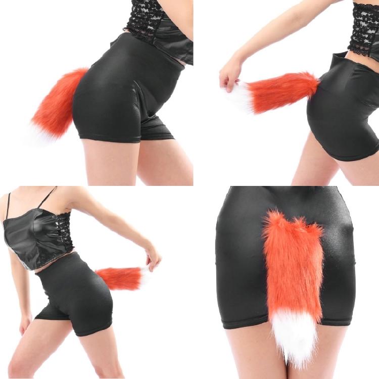 Fellige Kunstfelle Füchse Therianer Schwanz Wolf Katzen Füchse Schwanz Großes Tier Schwanz Weihnachten Halloween Cosplay Party Zubehör