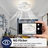 13.5inchs Minimalist Ceiling Fan With Light Household Small Electric Ceiling Fan Light Toilet/Kitchen DC Motor Fan Lamp