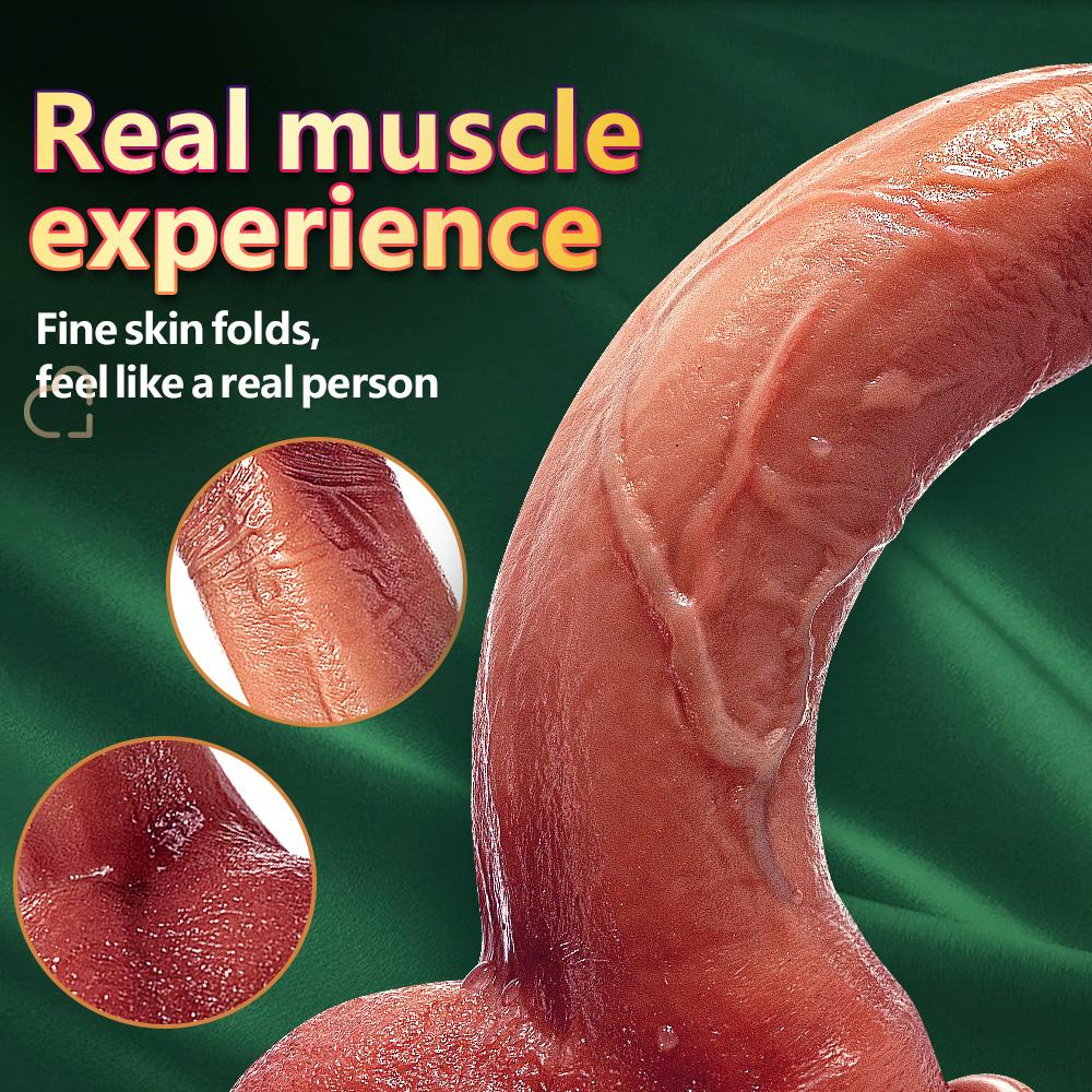 Super Double Liquid Silicone Artificial Penis Dildo Hand Stick Female Masturbator Adult Sex Toys