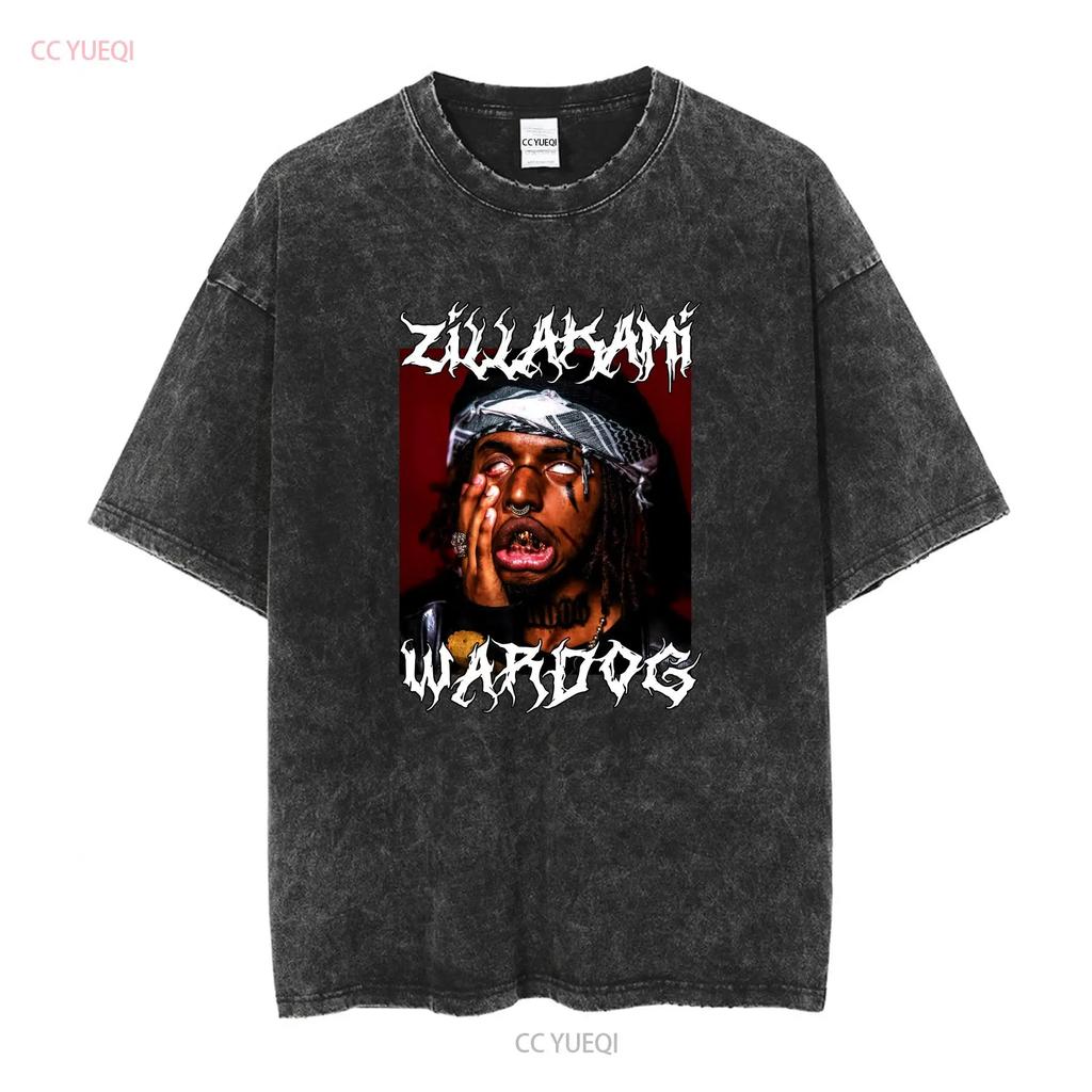 ZillaKami T-Shirt City Morgue Merch SosMula Rapper Shirt Vintage Gewaschen Herren Atmungsaktiv Bequem Designerkleidung