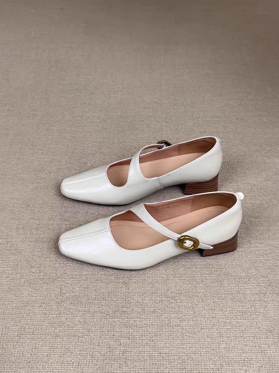 

Внутреннее увеличение высоты ретро толстый каблук французский легкий рот одинарная обувь женская маленькая обувь Мэри Джейн маленькая кожаная обувь ретро стиль 40