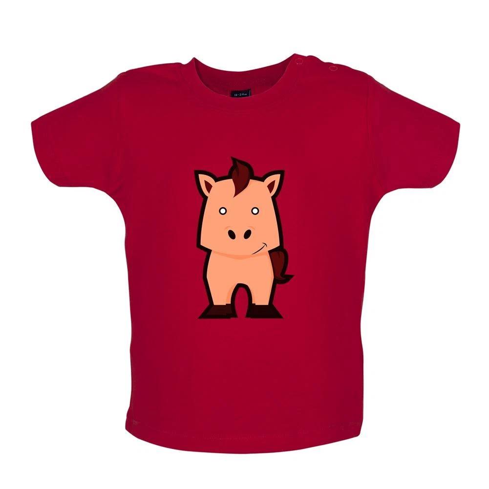 

Cute Horse - Baby Kids Boys Girls Unisex T-Shirt / Babygrow - Horses Ride Riding Jockey Kids Cartoon 140