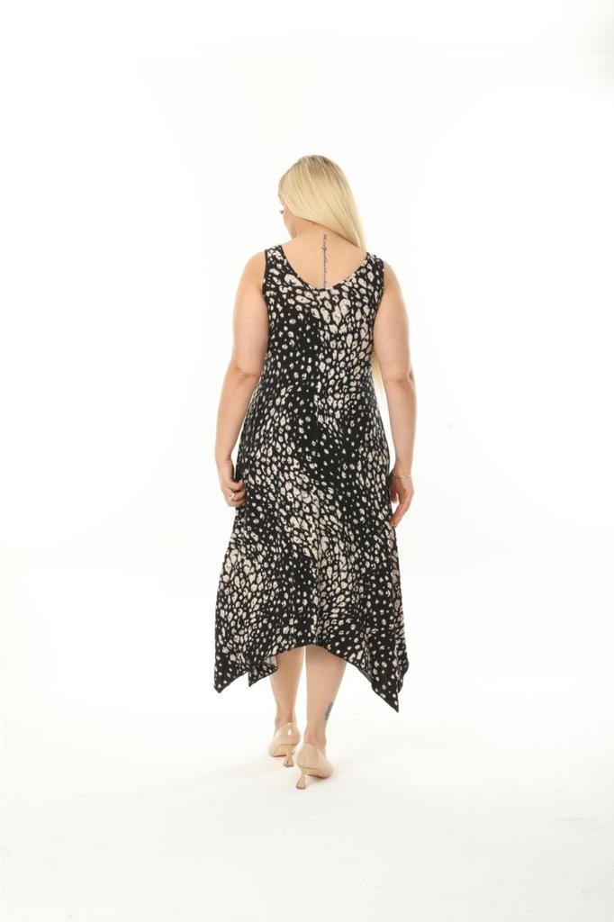 Damen Große Größe Kleid Sommer Träger Baumwolle Asymmetrischer Schnitt Übergröße Kleid