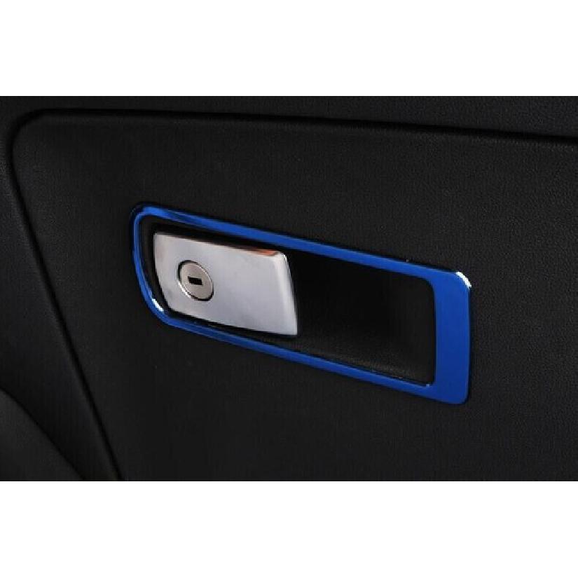 For BMW X3 G01 X4 Trim Blue Titanium Co-Pilot Storage Box 2018- Handle Frame