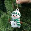 Cross border new product acrylic flat Christmas rainbow snowman set holiday gift home Christmas tree decoration pendant