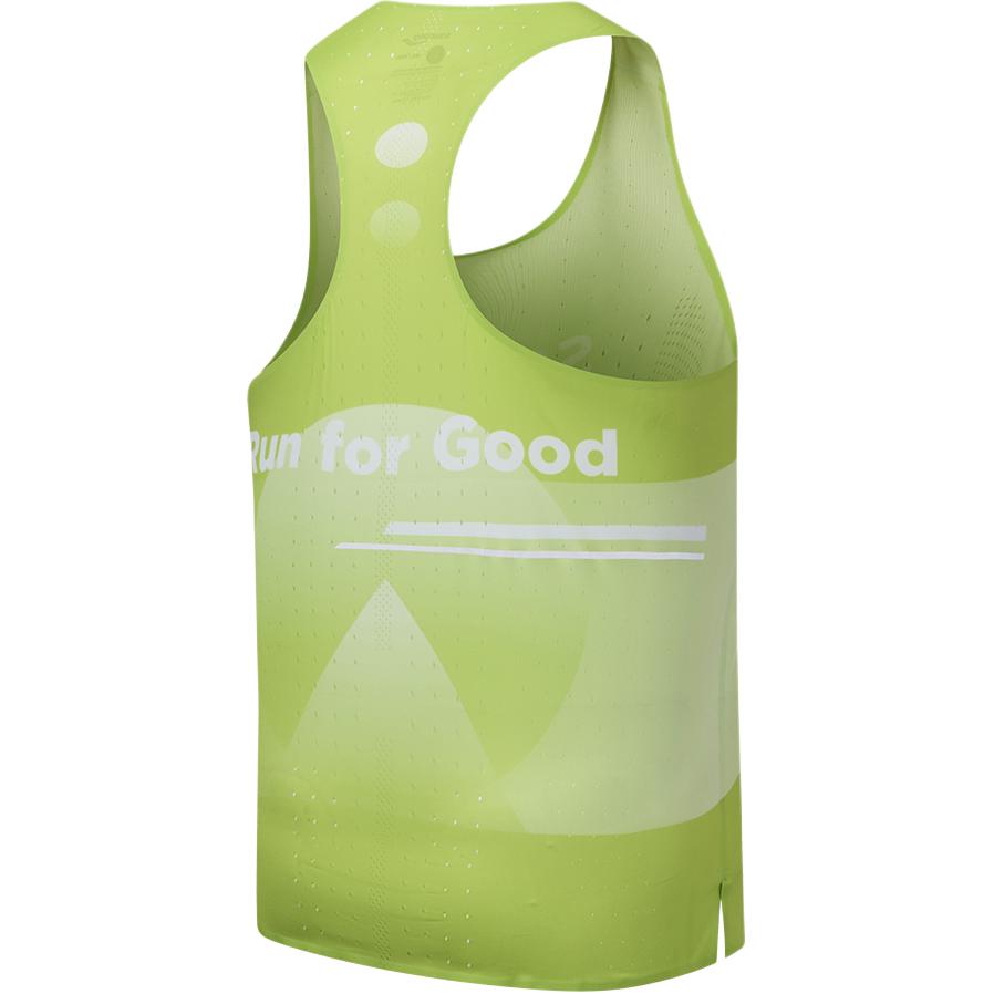 Saucony Speed Running Series Round Neck Fashion Comfortable Sleeveless Sports Tank Top Unisex Tops Geometric-Yellow Green SA2250TK63T-PR229