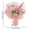 Artificial Floral Arrangement Crochet Flowers Bouquet for Mom Wife Holiday Gift