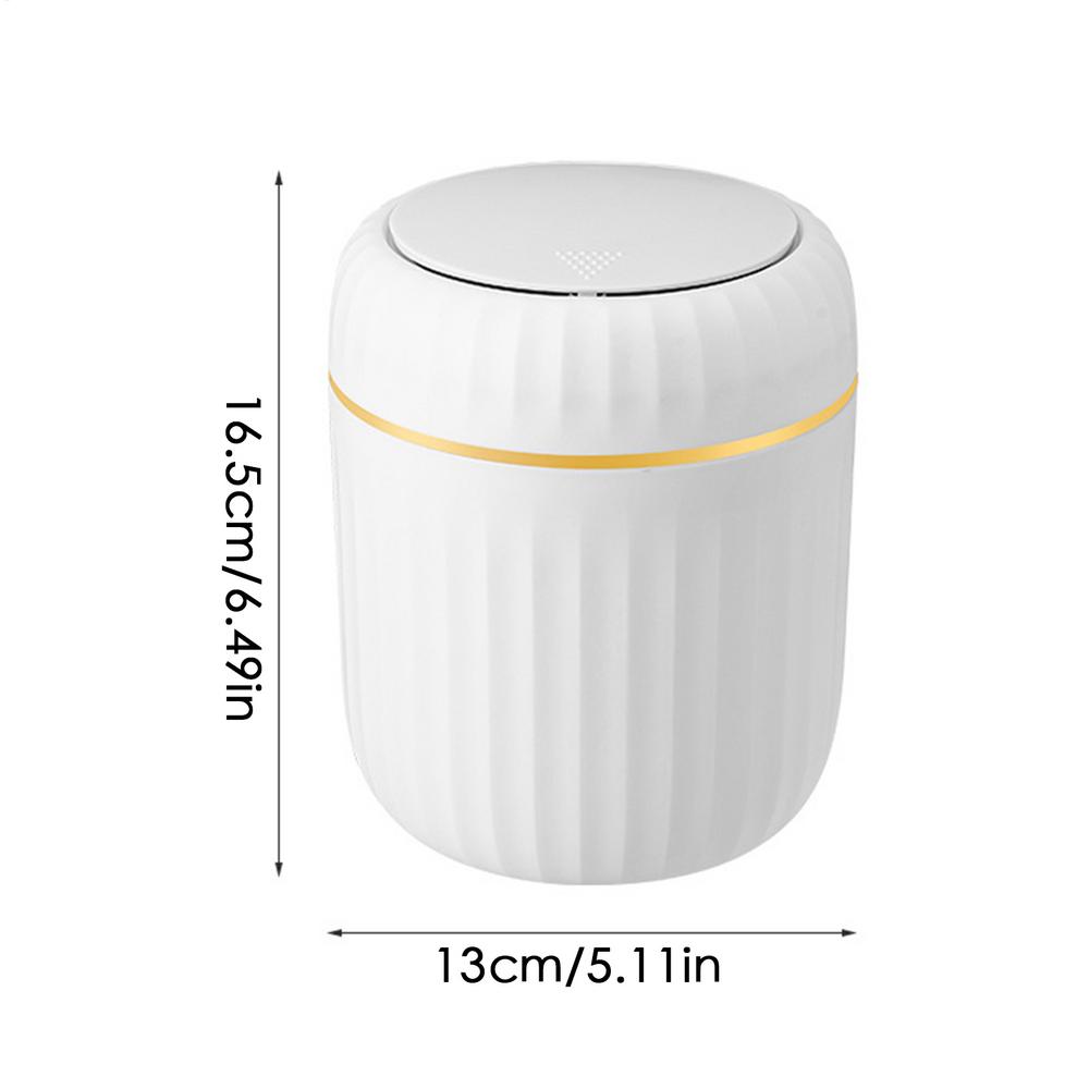 Countertop Trash Can Canteen Counter Press Garbage Bin Creative Light Luxury Tabletop Trash Can Wastebasket with Lid for Desk