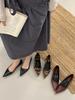 Temperament inner height increase pointed tip shallow mouth single shoes women's 2025 new spring and autumn French simple commuter ladyshoes