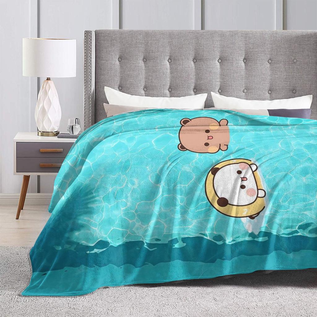 Bubu & Dudu Swimming Blanket Quality Super Soft Throw Blanket Winter Children Outdoor Fluffy Bedspread