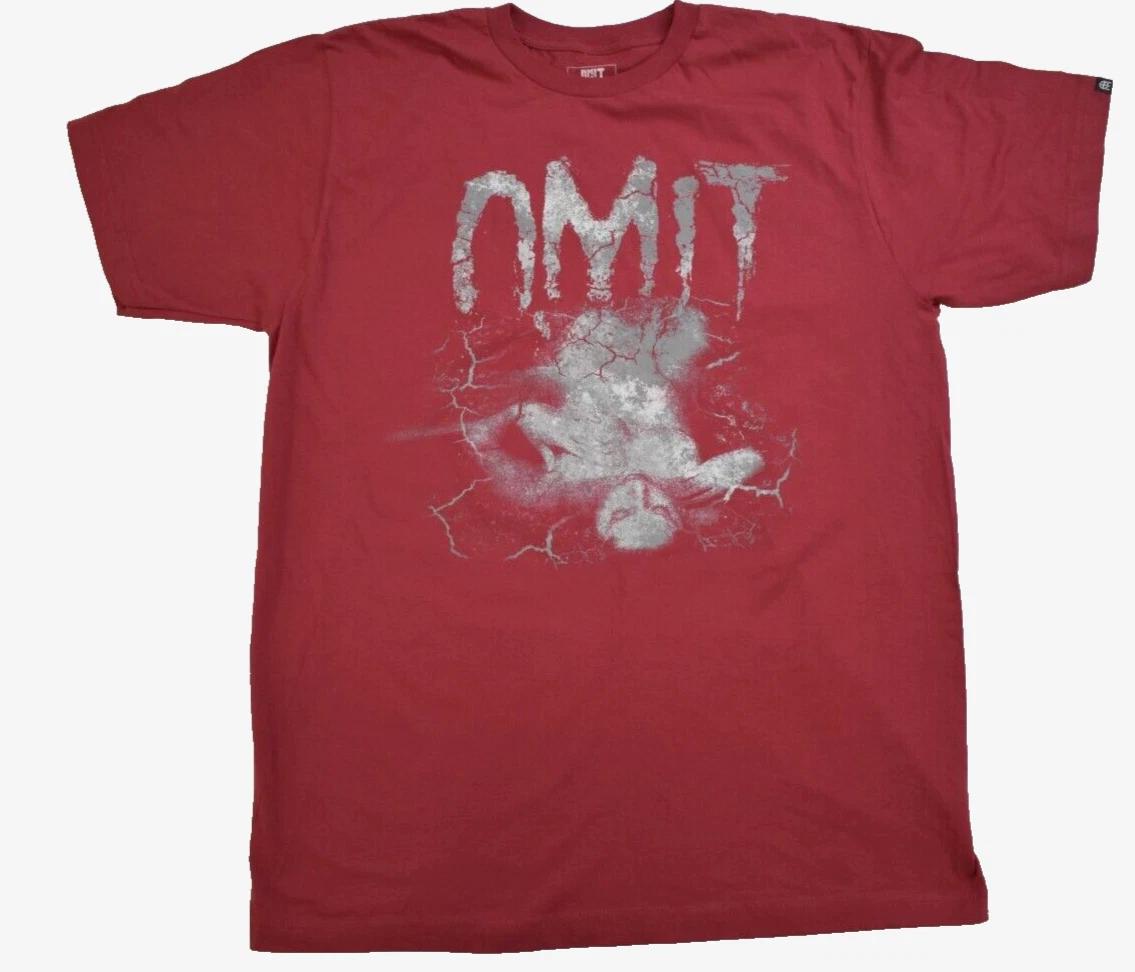 Omit Apparel Mens Skater Brand Dirt Nap Streetwear Red Shirt New Large S