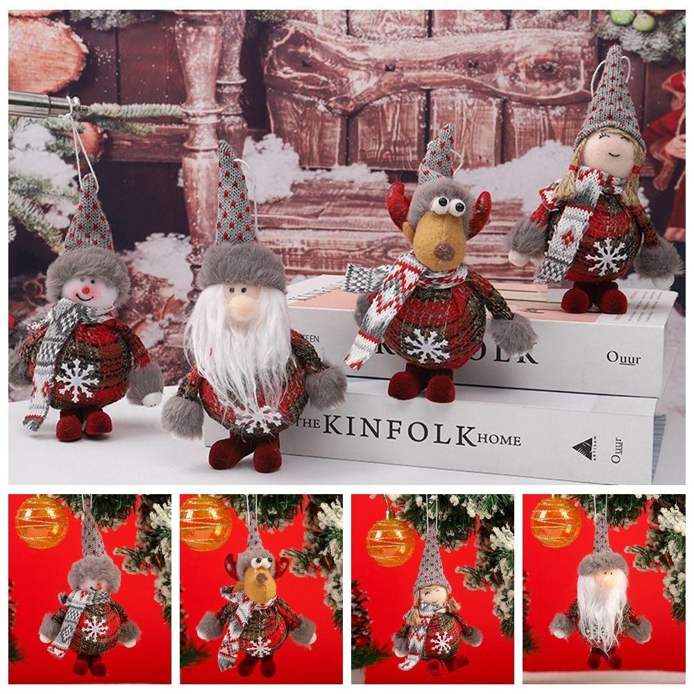 

Моющаяся кукла Санта-Клауса, многоразовое украшение для рождественской елки, рождественская кукла, кулон, друзья