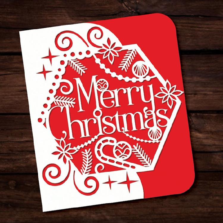 Merry Christmas Cutting Dies Stencil Template Mold Craft Decoration Mould Supply
