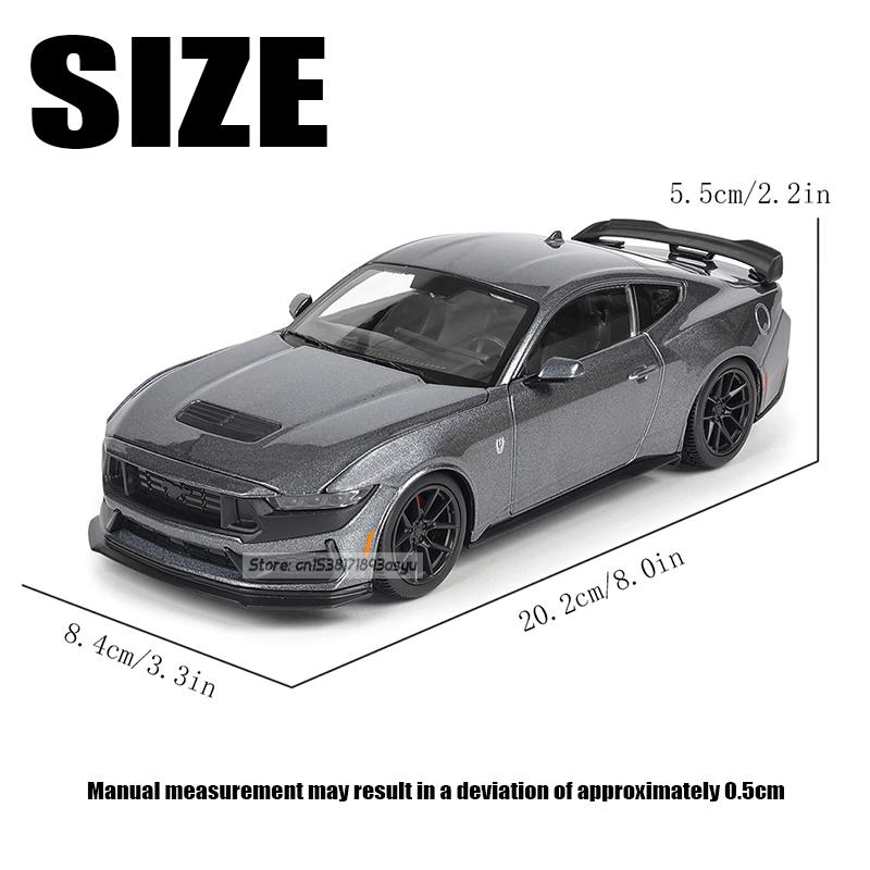 Maisto 1:24 2024 Ford Mustang Dark Horse Alloy Car Model Crafts Decoration Collection Toy Tools Gift Models