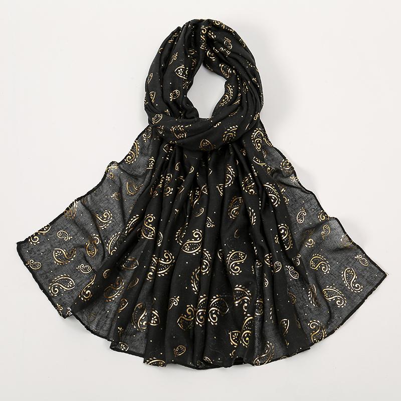 

Новый Золотой Блестящий Мерцающий Хлопковый Хиджаб Шарф Женский Исламский Шарф Мусульманские Женские Жатые Шарфы Головной Платок Обмотки Рамадан Абая Тюрбаны