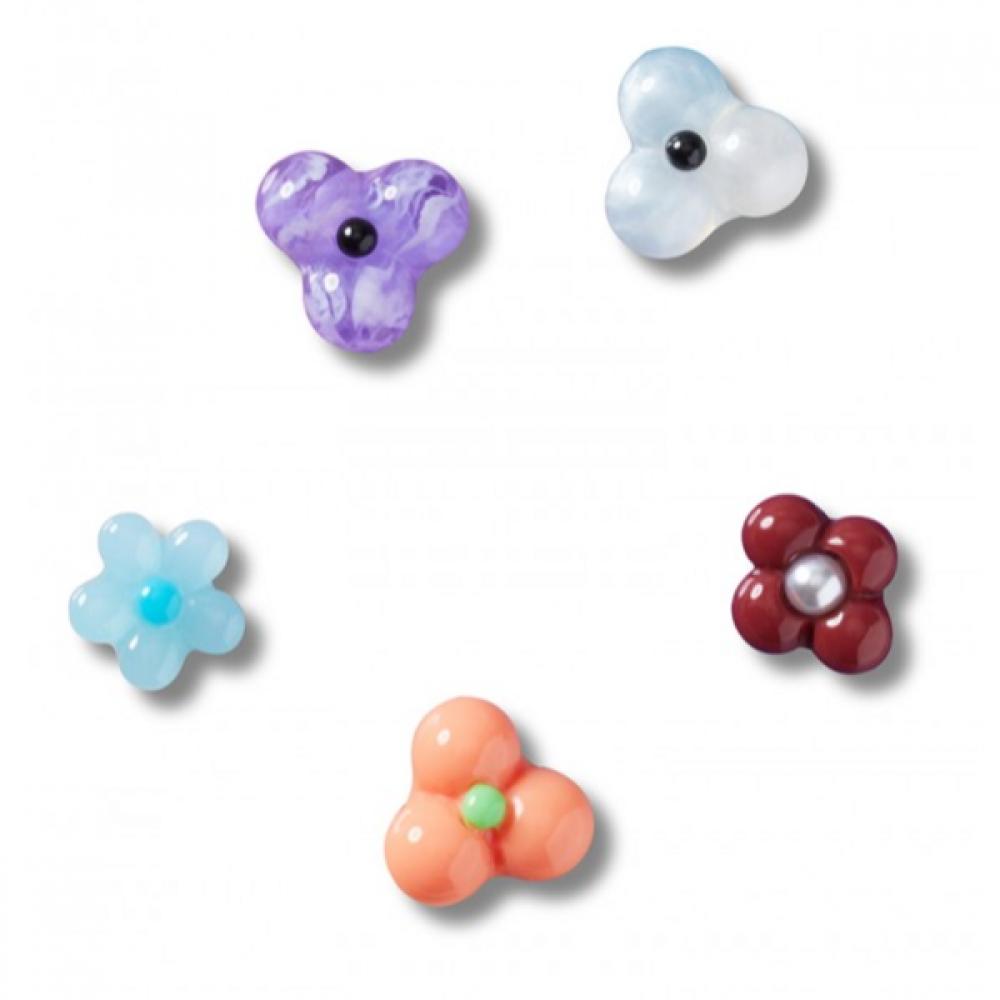 Crocs Floral Mix Jibbitz Set Of 5 10015978 FREE