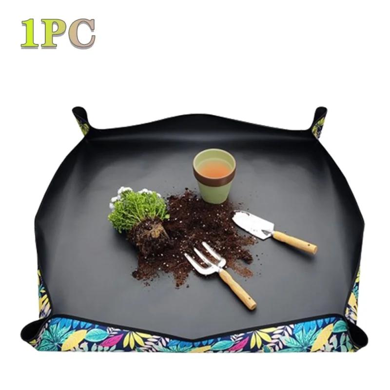 

10 шт. Новый печатный Оксфордский коврик для садоводства Коврик для замены почвы Смена горшков Посадка цветов Смешивание почвы Коврик Инструменты для садоводства Принадлежности