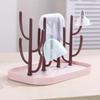 Convenient Hanging Drainer Baby Bottle Drying Racks Removable Dust-proof Feeding Cup Holder Tree-shaped Cup Drain Rack