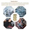 uxcell Knob Insert Nuts, 15-Piece Set, M6 X 12mm(L) X 8mm(OD), Thread-Printed Brass Nuts, Female Thread Inserts, Brass Heat-Set Inserts, Embedded Nuts