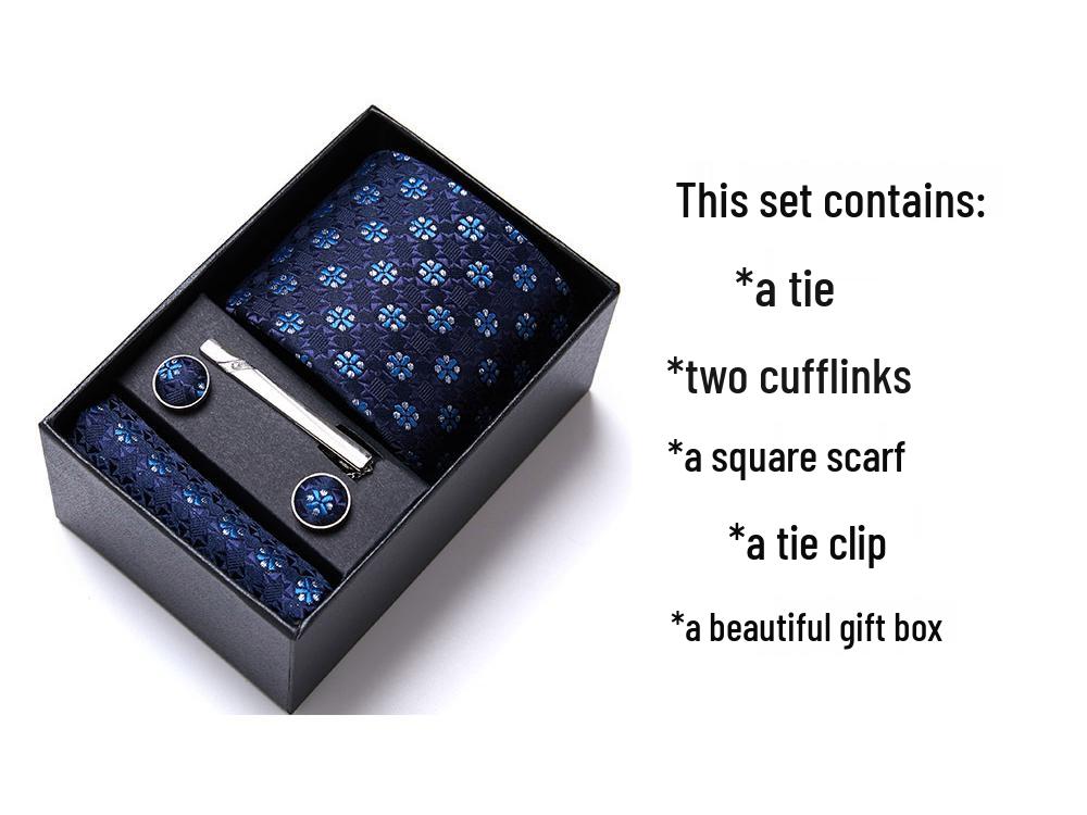 Men's Six-Piece Tie Set for Business or Wedding