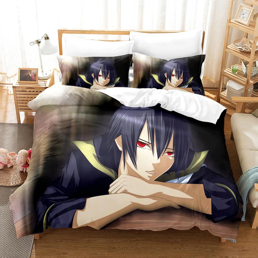 Fashion 3D Printing Anime Fairy Tail Bedding Set Boys Girls Twin Queen Size Duvet Cover Pillowcase Bed Kids Adult Home Textile