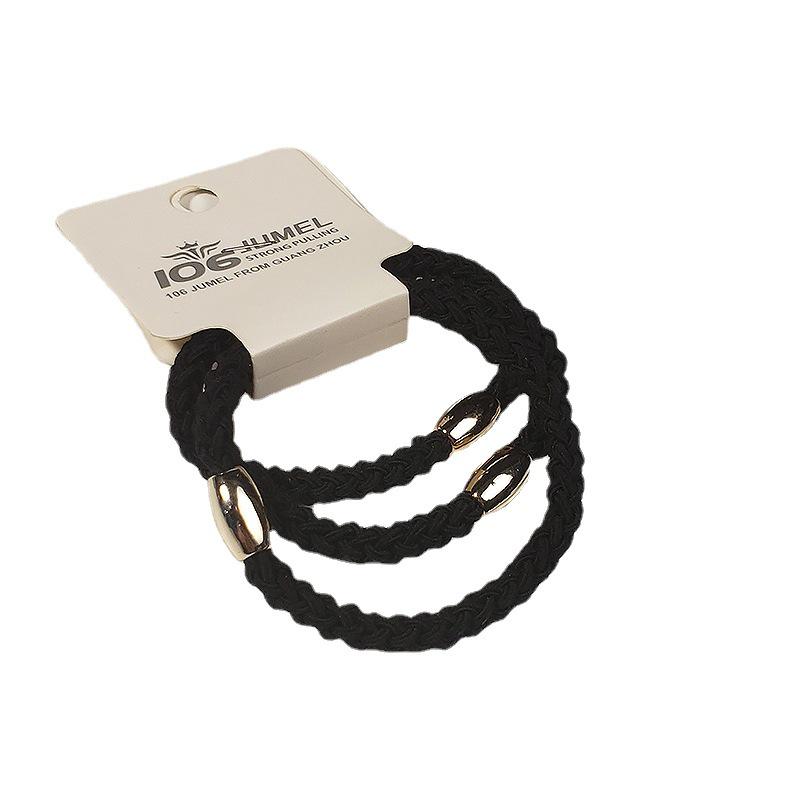 Trendy Korean Forest Hair Elastic Band - Stylish Small Leather Hair Rope for Women