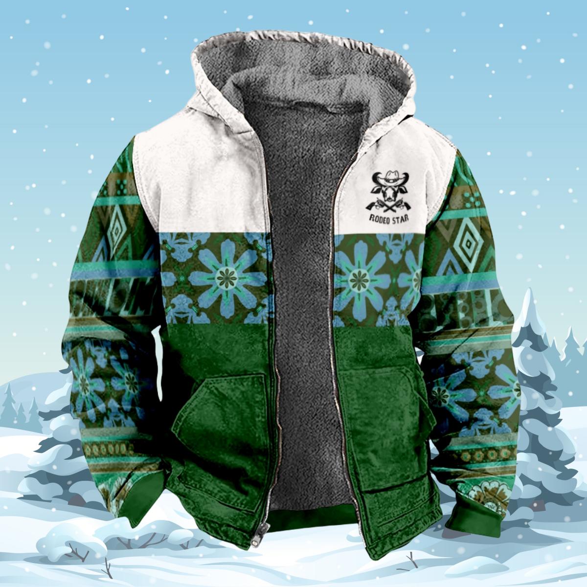 

Теплые толстовки, флисовое пальто, верхняя одежда, толстовки для мужчин, толстовки на молнии, парка ацтекской этнической племенной графики, пальто, рубашка с капюшоном