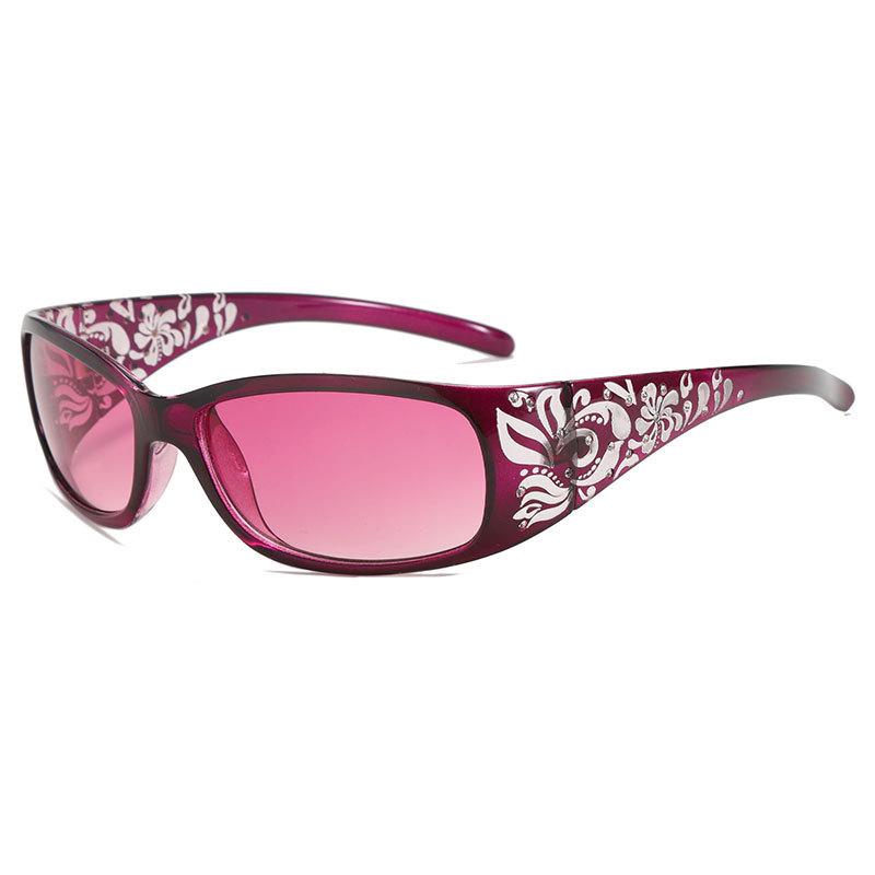 Women's Trendy Laser-Inlaid Diamond Sunglasses - Anti-UV Fashion Glasses