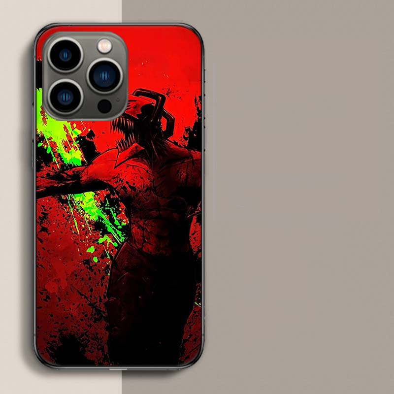 Anime Chainsaw Man Phone Case For Iphone 17 Air 15 Pro 14 Plus 16 Pro Max 12 13 Mini 11 16E X XS Cover Cute Fundas