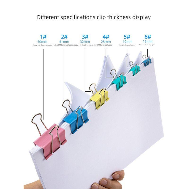 Deli Extra Large Office Supplies Colorful Long Tail Clip