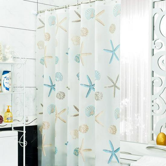 

Starfish PEVA Waterproof Shower Curtain for Bathroom Partition 0.8m x 1.8m