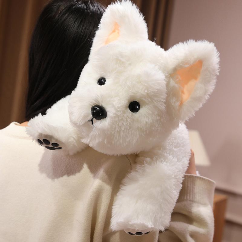 Cartoon West Highland White Terrier Plush Toy Cute Soft Stuffed Animal Doll Dog Home Decor Gifts For Friend