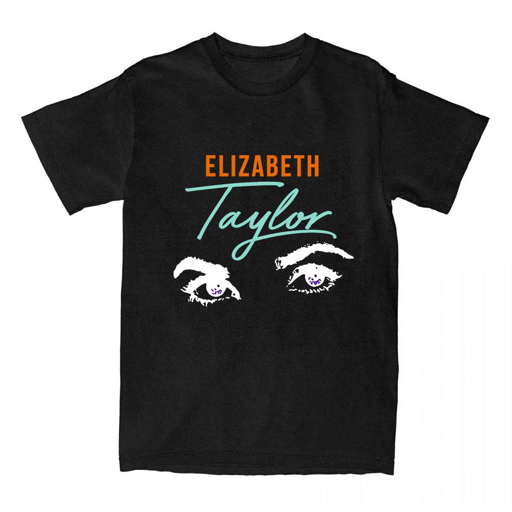 

Женские футболки Elizabeth Taylorr Футболка Летняя С коротким рукавом Хлопковые футболки Дизайн Графическая печать Одежда Мерч Мода Женская XS