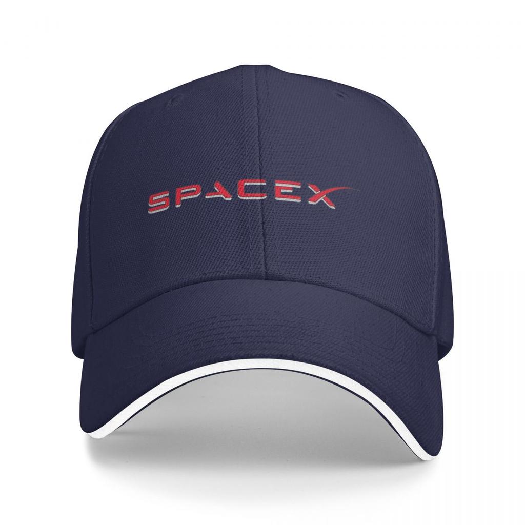 Spacex Spacex Logotyp Basebollkepsar Snapback Basebollhattar Andningsbar Avslappnad Keps Utomhus Unisex