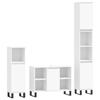 VidaXL Ensemble de meubles salle de bain 3 pcs blanc bois d'ingénierie 3190307