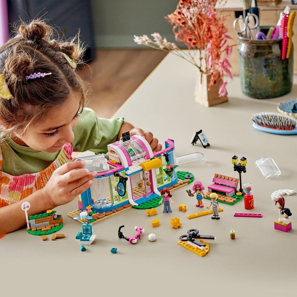 LEGO Friends Heartlake City Hair Salon 41743 Toy, Building Blocks, Pretend Play, City Building, Girls, Ages 6 and Up